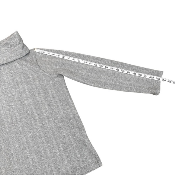 J. Crew Heather Gray Cable Knit Cowl-neck Long Sleeve Size Small - Picture 12 of 13